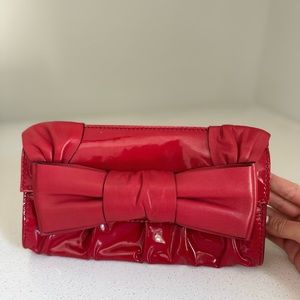 Valentino patent leather clutch